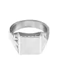 Chevalière Constant Argent Massif Brossée