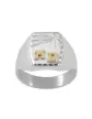 Chevalière Thibalt Argent Massif Brossée Étoile