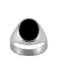 Chevalière Onyx Orion Argent Massif
