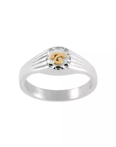 Chevalière Argent Ophélie Meulée Godrons