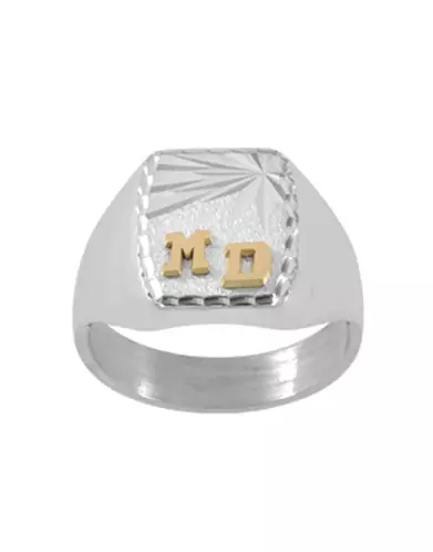 Chevalière Thibalt Argent Massif Brossée Étoile