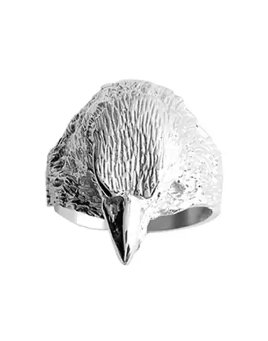 Bague Tête d'Aigle Argent Massif