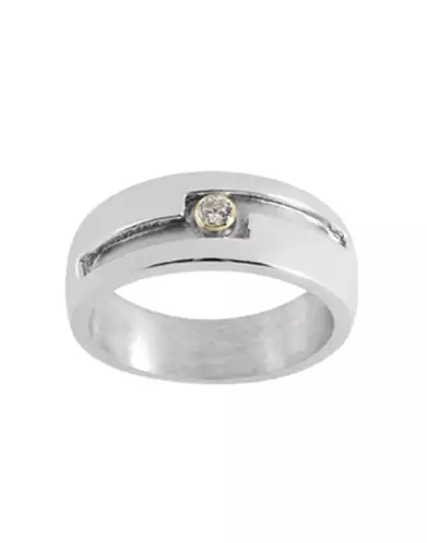 Bague Homme Argent Massif Mael Zirconium