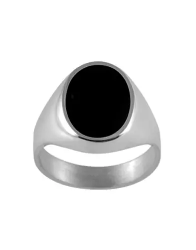 Chevalière Onyx Orion Argent Massif