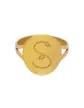 Bague Ronde Pré Illustrée Alphabet Floral