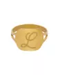 Bague Rectangle Pré Illustrée Alphabet Calligraphie