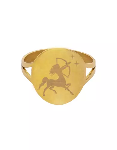 Bague Ronde Pré Illustrée Zodiaque Emblème