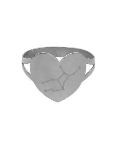Bague Coeur Pré Illustrée Zodiaque Constellation