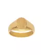 Chevalière Olivia Massive Large 9X7mm Brossée Blason sur-mesure