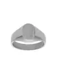 Chevalière Olivia Massive Large 9X7mm Brossée Blason sur-mesure