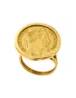 Bague Porte Pièce Napoléon 20 Francs en Or 9K/18K
