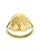 Bague Or Motif Arbre de Vie et Colombe