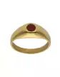 Bague Jonc Rubis Or