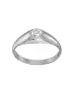 Bague Jonc en Or Massif avec Oxyde de Zirconium Taille S Personnalisable