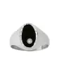 Chevalière Onyx Olympe Contour Diamant