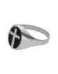 Chevalière Onyx Orphée Croix