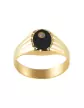 Chevalière Onyx Olivia Contour Diamant Godrons
