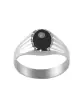 Chevalière Onyx Olivia Contour Diamant Godrons