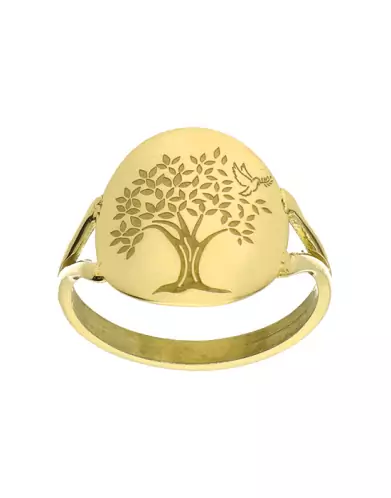 Bague Arbre de Vie Colombe en Or