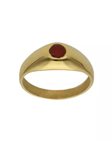Bague Jonc Rubis Or 9K/18K