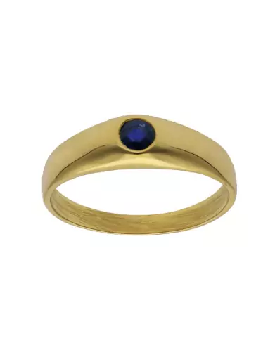 Bague Jonc Saphir Or 9K/18K