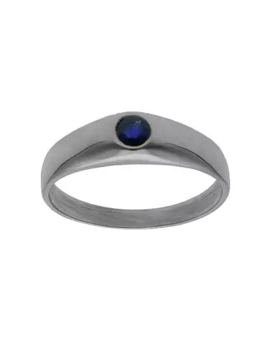 Bague Jonc Saphir Or 9K/18K