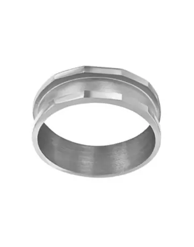 Bague Moderne Marc Massive Bicolore Anneau Or Blanc