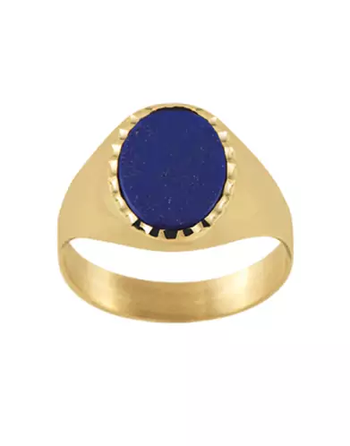 Chevalière Lapis Lazuli Orphée Contour