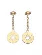 Boucles d'Oreilles Pendant Étoile en Or