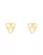 Boucles d'Oreilles Puce motif triangle Filigrane