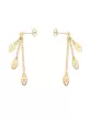 Boucles d'Oreilles Filigrane 3 Gouttes en Or jaune