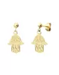Boucles d'Oreilles Main de Fatma en Or