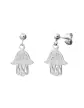 Boucles d'Oreilles Main de Fatma en Or