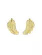 Boucles d'Oreilles Puce Plume en Or