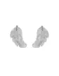 Boucles d'Oreilles Puce Plume en Or