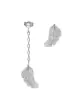 Boucles d'Oreilles Asymétriques Plume en Or