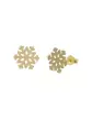 Boucles d'Oreilles Flocon en Or