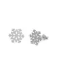 Boucles d'Oreilles Flocon en Or
