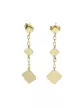 Boucles d'Oreilles 3 Losanges en Or
