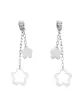 Boucles d'Oreilles Pendantes Fleurs en O