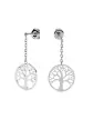 Boucles d'Oreilles Pendantes Arbre de Vie