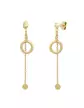 Boucles d'Oreilles Pendant géométrique 18K