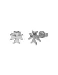 Boucles d'Oreilles Puce Croix de Malte en Or