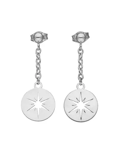 Boucles d'Oreilles Pendant Étoile en Or