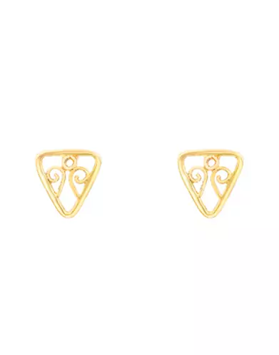 Boucles d'Oreilles Puce motif triangle Filigrane