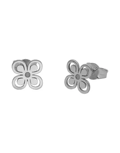 Boucles d'Oreilles Puce Fleur en Or