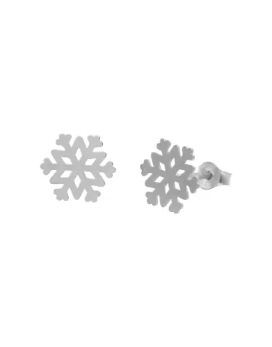 Boucles d'Oreilles Flocon en Or