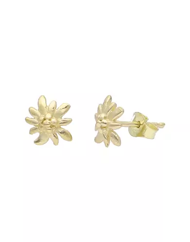 Boucles d'Oreilles Edelweiss en Or