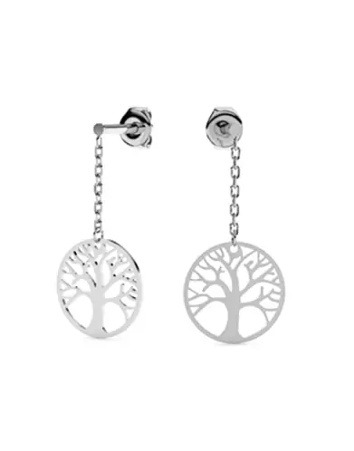 Boucles d'Oreilles Pendantes Arbre de Vie