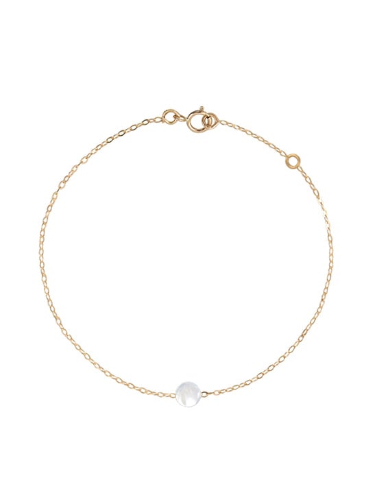 Bracelet Enfant en Or Jaune 18K Pastille de Nacre